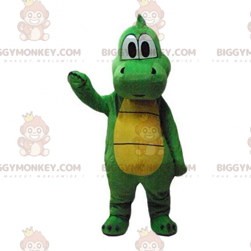 BIGGYMONKEY™ maskotdräkt av Yoshi, den berömda draken från