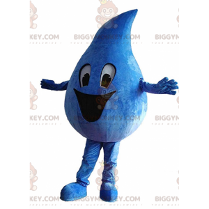 Disfraz de mascota de BIGGYMONKEY™ con una mancha azul gigante