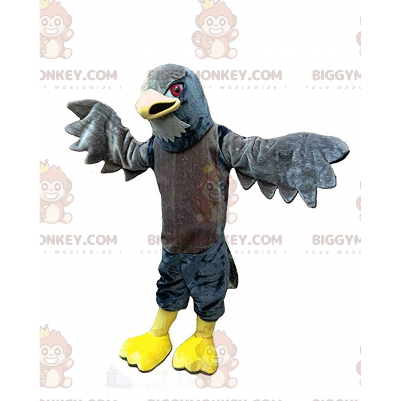 Costume mascotte Giant Grey Falcon BIGGYMONKEY™, costume da