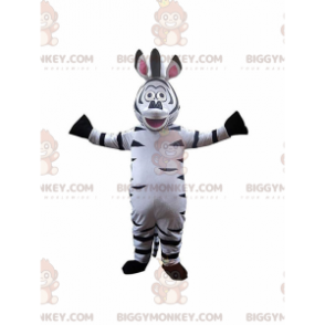 BIGGYMONKEY™ Costume da mascotte di Marty, la famosa zebra dei