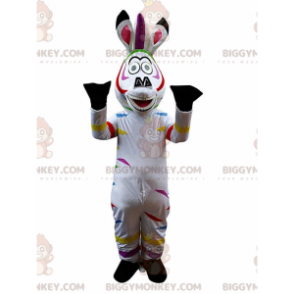BIGGYMONKEY™-mascottekostuum van Marty de beroemde cartoonzebra