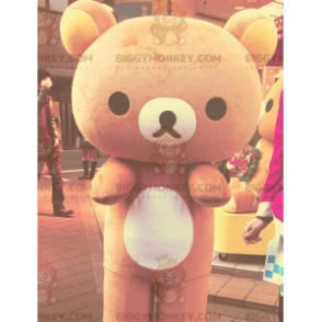 Στολή μασκότ BIGGYMONKEY™ Big Brown και Yellow Teddy Bear -