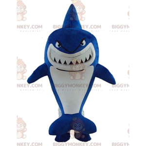 BIGGYMONKEY™ Costume da mascotte Costume da grande squalo blu