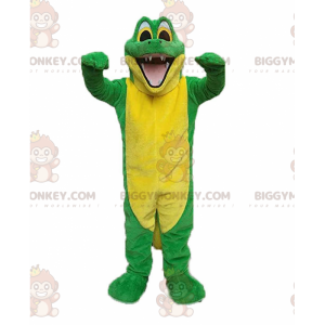 Zielony i żółty kostium krokodyla BIGGYMONKEY™, kostium