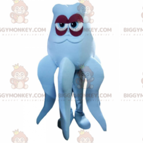 BIGGYMONKEY™ disfraz de mascota pulpo, pulpo blanco, gigante