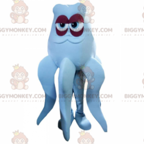 BIGGYMONKEY™ maskot kostume blæksprutte, hvid blæksprutte