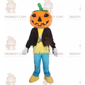 Costume da mascotte BIGGYMONKEY™ zucca sorridente gigante