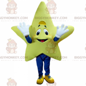 Kostým maskota Giant Smiling Yellow Star BIGGYMONKEY™, kostým