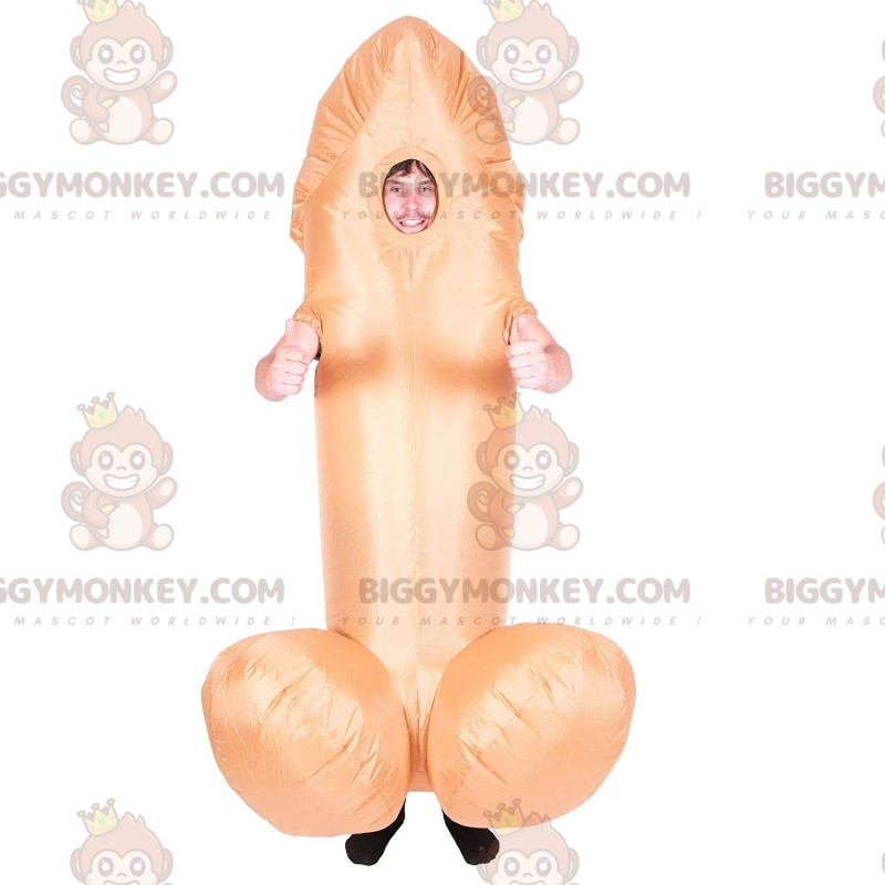 Kæmpe pink penis BIGGYMONKEY™ maskot kostume, stort fallus