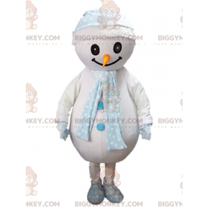 BIGGYMONKEY™ Costume da mascotte da pupazzo di neve grande con