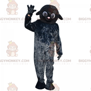 Heel schattig zwart schaap BIGGYMONKEY™ mascottekostuum