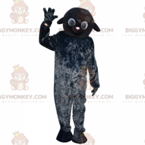 Molto carino il costume della mascotte della pecora nera