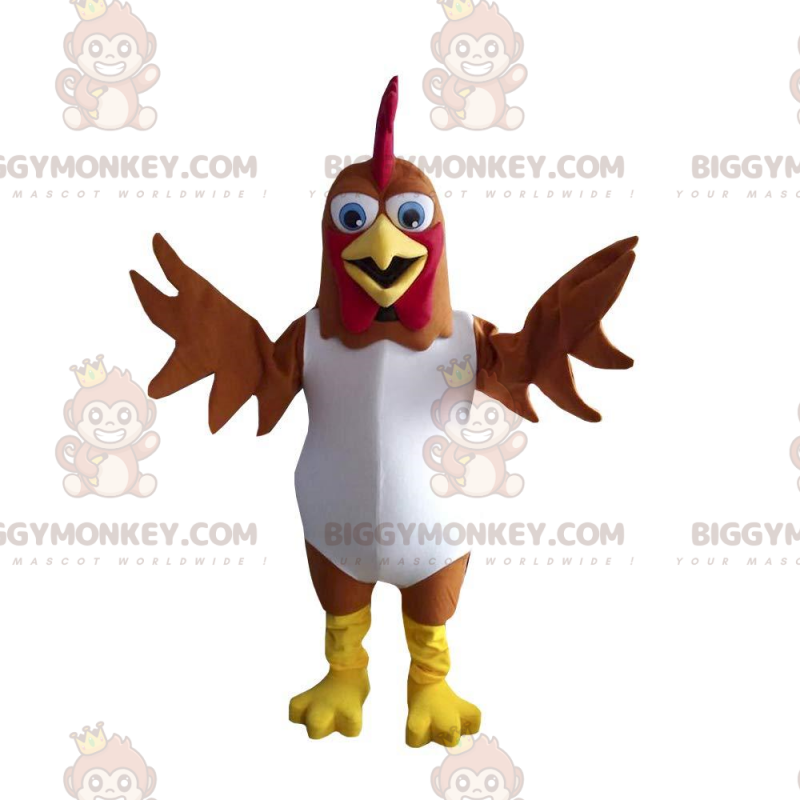 Fato de mascote BIGGYMONKEY™ de Bartolito, o famoso frango das