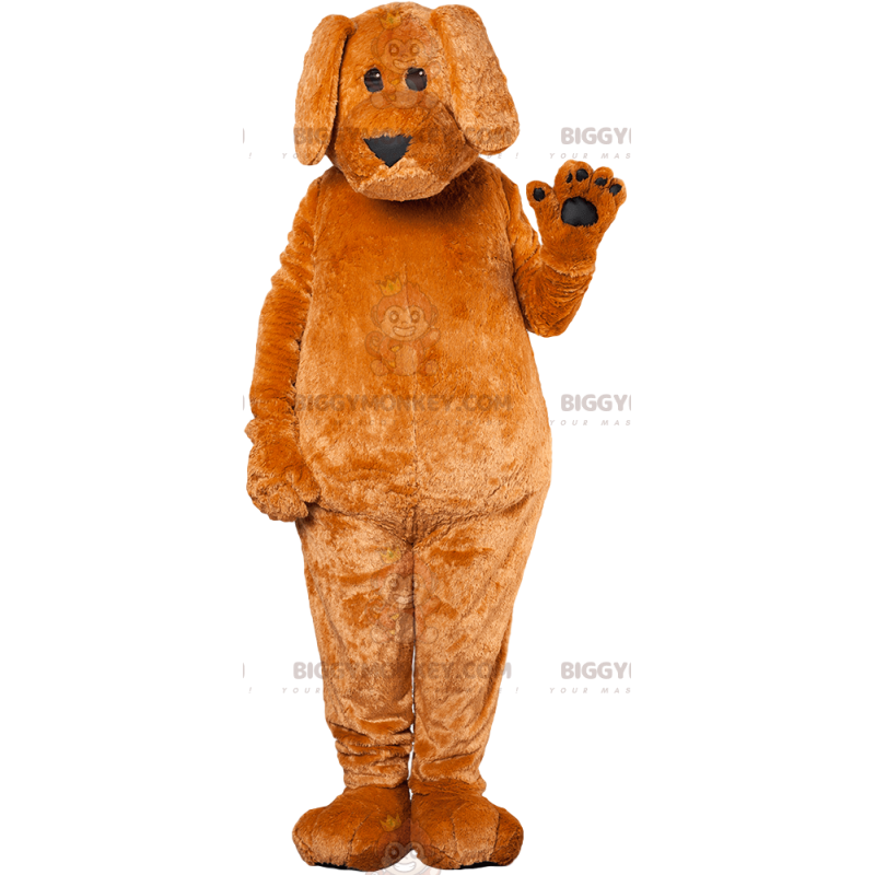 Costume de mascotte BIGGYMONKEY™ de chien marron attendrissant