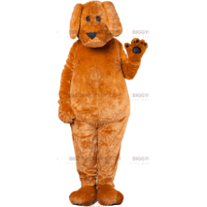 BIGGYMONKEY™ Loving Brown Dog With Floppy Ears Mascot Costume –