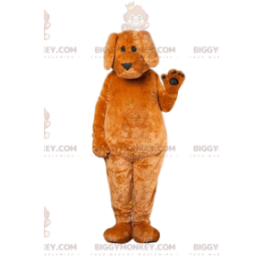 BIGGYMONKEY™ Disfraz de mascota de perro marrón amoroso con