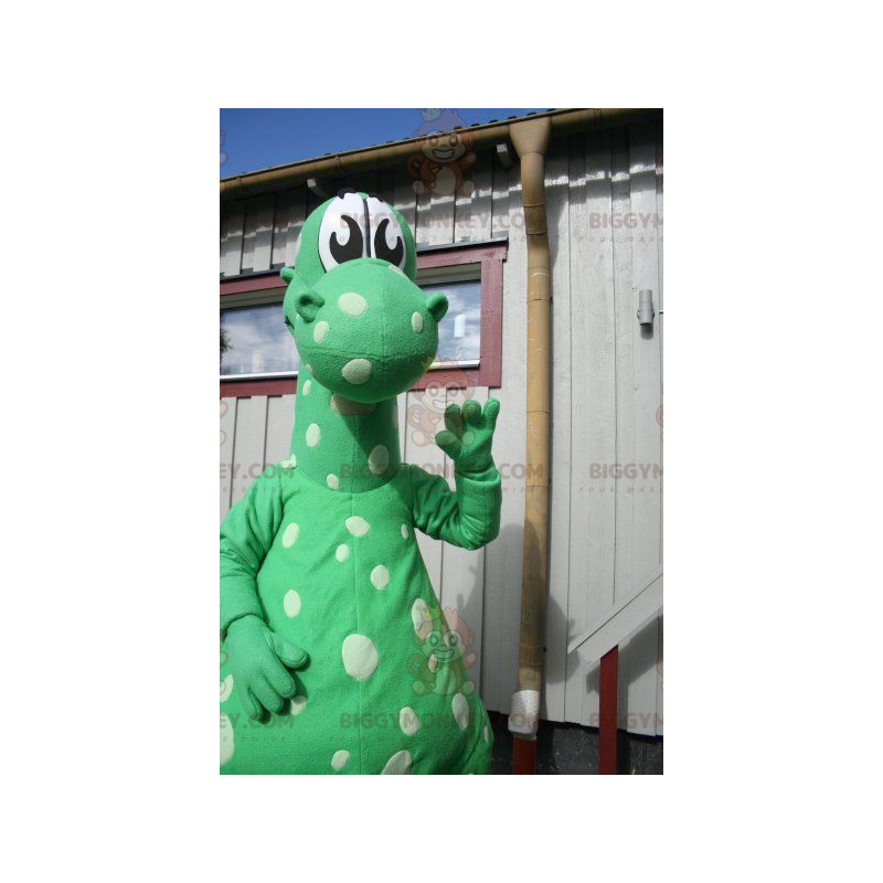 Στολή μασκότ BIGGYMONKEY™ Green Dots Dinosaur Dragon -