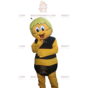 Costume de mascotte BIGGYMONKEY™ d'abeille jaune et noir