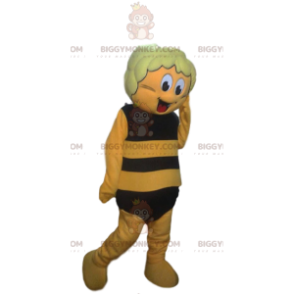 Traje de mascote de abelha amarela e preta BIGGYMONKEY™