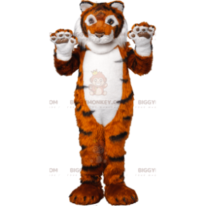 Riesentiger BIGGYMONKEY™ Maskottchen-Kostüm. Tigerkostüm -