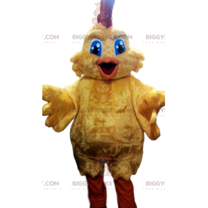 Keltainen Super Chicken BIGGYMONKEY™ maskottiasu. super