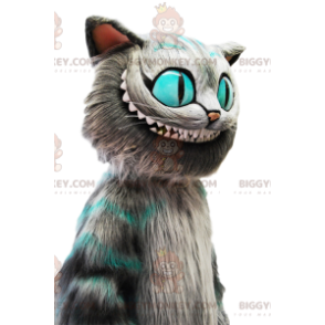 Costume de mascotte BIGGYMONKEY™ du chat de Alice aux Pays des