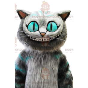 Alice im Wunderland-Katze BIGGYMONKEY™ Maskottchen-Kostüm -