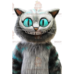 Costume de mascotte BIGGYMONKEY™ du chat de Alice aux Pays des