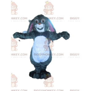 BIGGYMONKEY™ mascottekostuum van grijs konijn met zijn