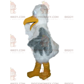 White and Gray Majestic Albatross BIGGYMONKEY™ Mascot Costume -
