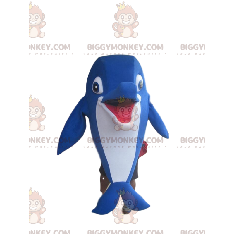 Disfraz de mascota Fantasy Blue Dolphin BIGGYMONKEY™ -
