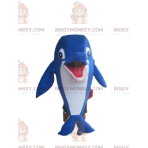 Costume da mascotte Fantasy Blue Dolphin BIGGYMONKEY™ -