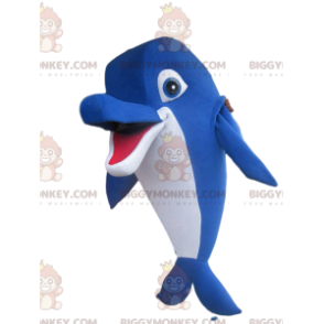 Fantasy Blue Dolphin BIGGYMONKEY™ Mascot Costume –