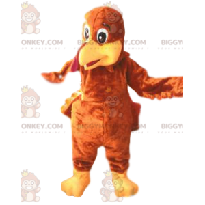 BIGGYMONKEY™ mascot costume of turkey and its beautiful brown