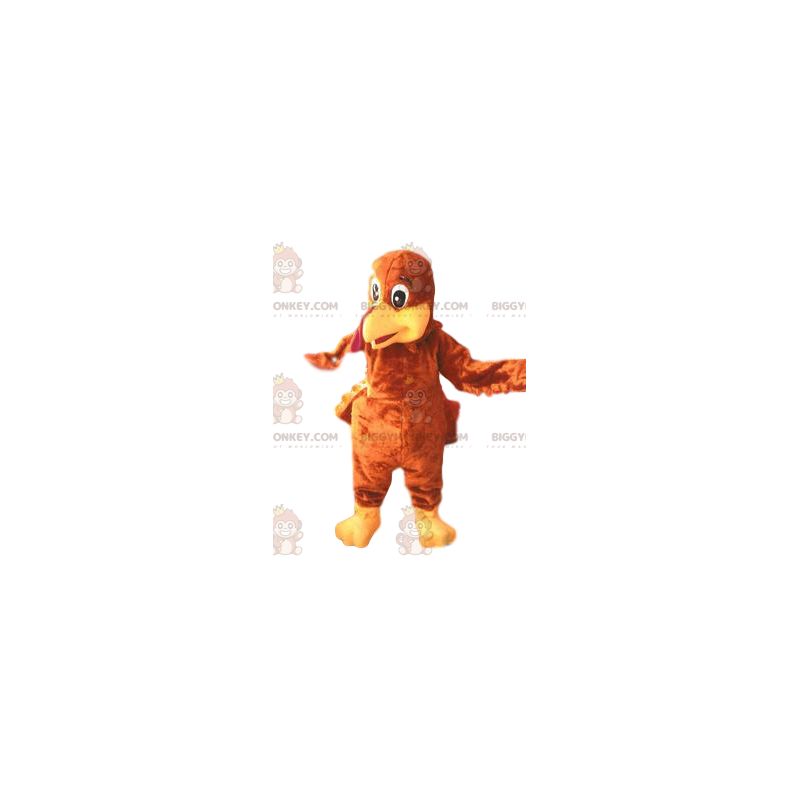 BIGGYMONKEY™ mascot costume of turkey and its beautiful brown