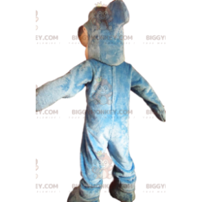 Costume de mascotte BIGGYMONKEY™ de requin bleu et blanc