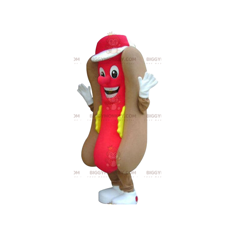Costume de mascotte BIGGYMONKEY™ de hot-dog super appétissant -