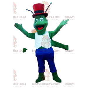 Disfraz de mascota Green Cricket BIGGYMONKEY™ con sombrero de