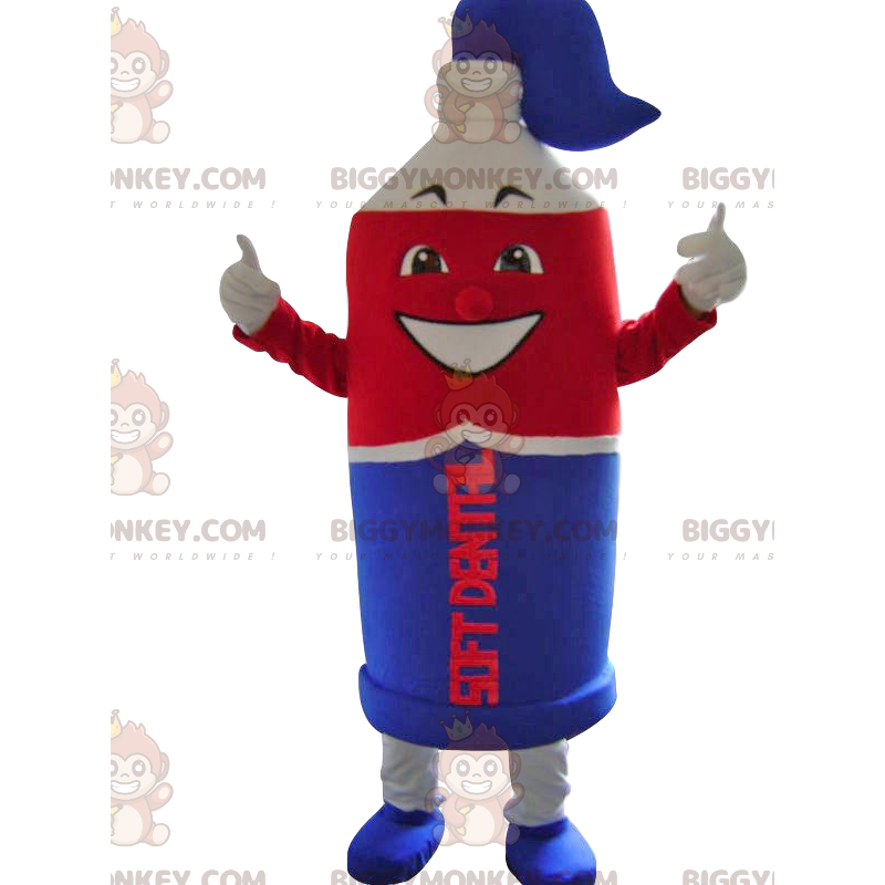 Costume de mascotte BIGGYMONKEY™ de super tube de dentifrice