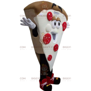 Traje de mascote BIGGYMONKEY™ para pizza crocante de tomate e