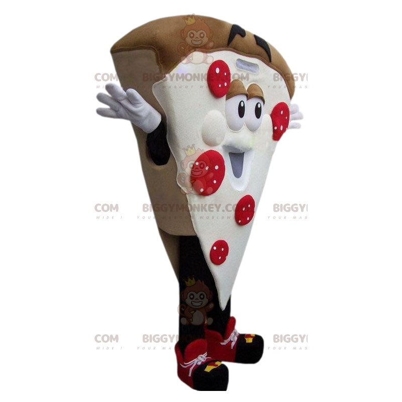 Kostým maskota BIGGYMONKEY™ křupavá rajčata a smetanová pizza –