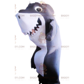 Costume de mascotte BIGGYMONKEY™ de requin trop amusant gris et