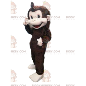 Costume de mascotte BIGGYMONKEY™ de grand singe marron trop