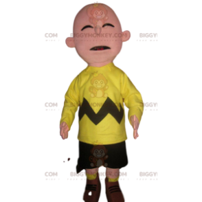 Αστεία στολή μασκότ BIGGYMONKEY™ σε κίτρινο νέον στολή
