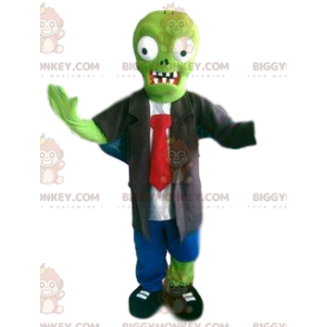 BIGGYMONKEY™ mascot costume of the monstrous green Frankenstein