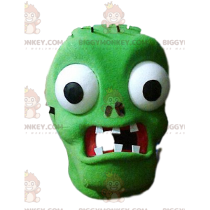 BIGGYMONKEY™ mascot costume of the monstrous green Frankenstein