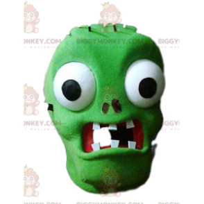 BIGGYMONKEY™ mascot costume of the monstrous green Frankenstein