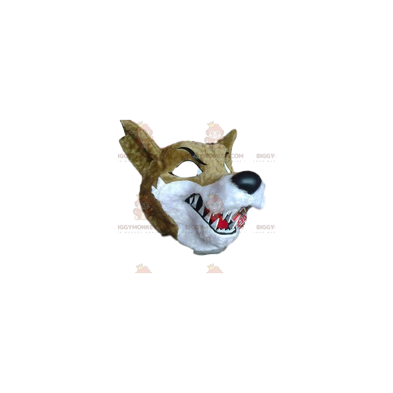BIGGYMONKEY™ Maskottchenkostüm Wilder Wolf mit riesigen