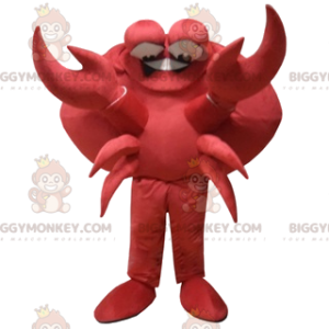 Costume de mascotte BIGGYMONKEY™ de crabe rouge comique avec