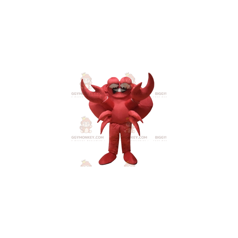 Fantasia de mascote BIGGYMONKEY™ Caranguejo vermelho cômico com